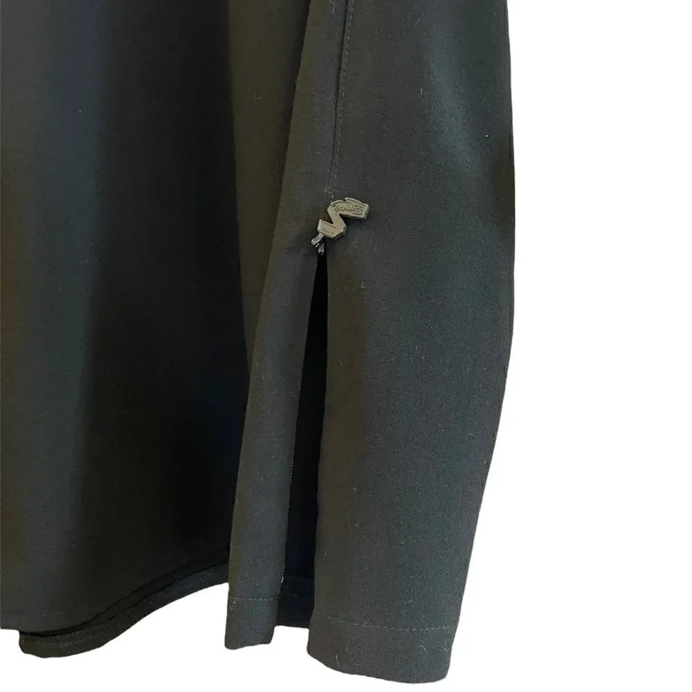 Sympli Collared Zip Front Black Jacket - Picture 5 of 6